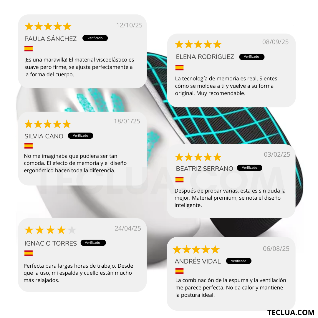 Cojín ergonómico viscoelástica