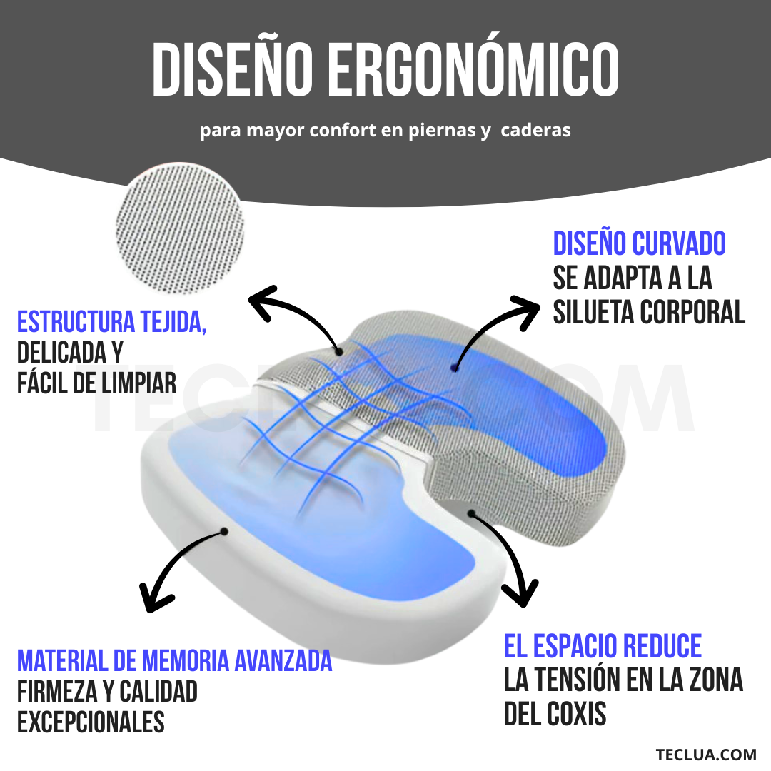 Cojín ergonómico viscoelástica