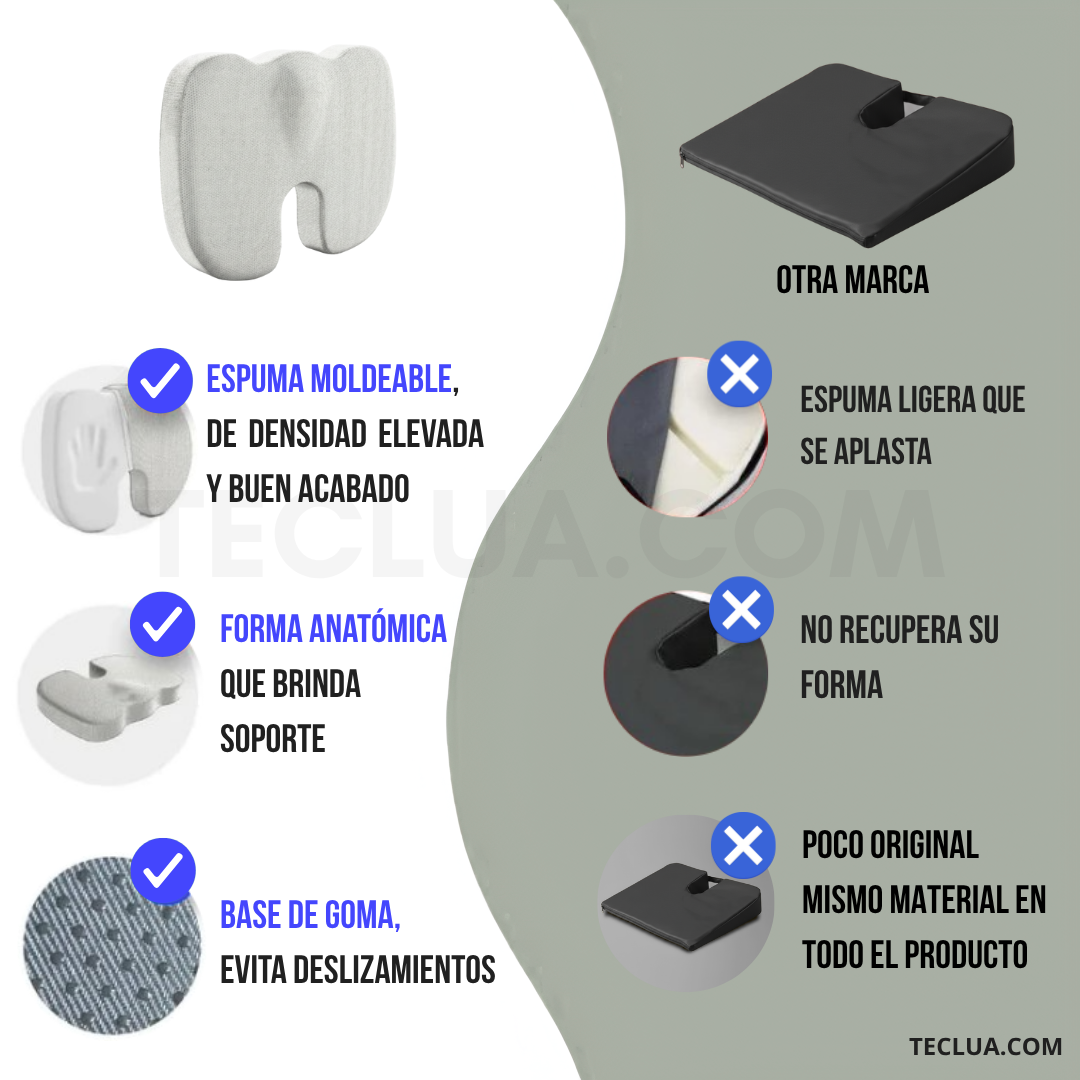Cojín ergonómico viscoelástica